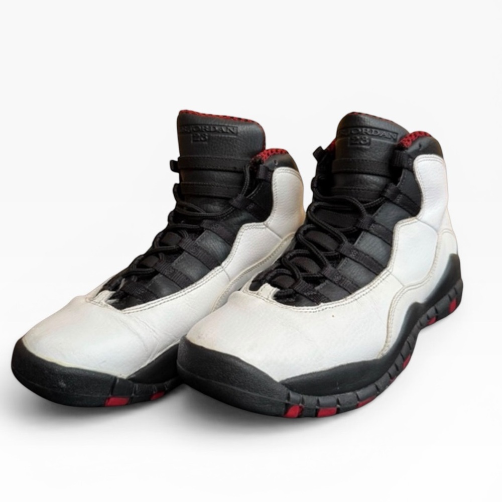 Jordan 10 Retro White Black Red Big Kid Size 6.5Y